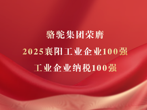 骆驼集团荣膺“2025襄阳工业企业100强&工业企业纳税100强”